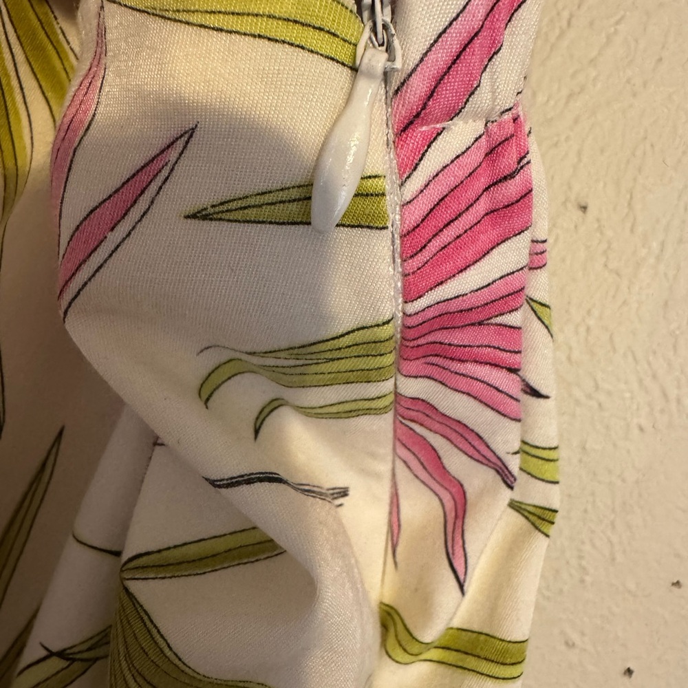 Talbot's Gorgeous  Palm Print Tropical  Silk Blend Stretch Pants PLUS: 24    #J - Picture 6 of 11